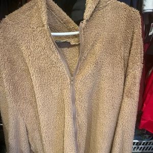 SHEIN fuzzy zipper jacket, lightweight size 3x